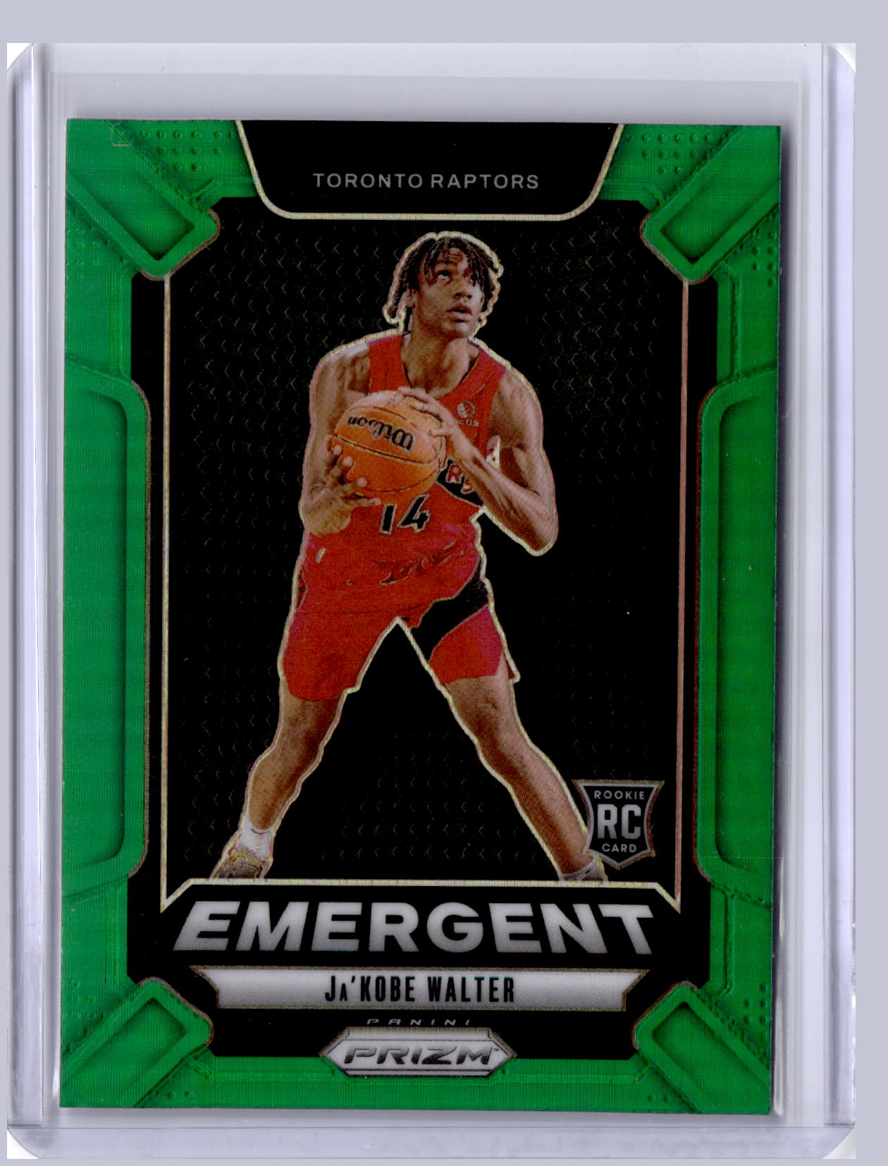 Ja'Kobe Walter 2024 Panini Prizm Emergent Green RC