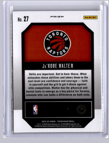 Ja'Kobe Walter 2024 Panini Prizm Emergent Green RC