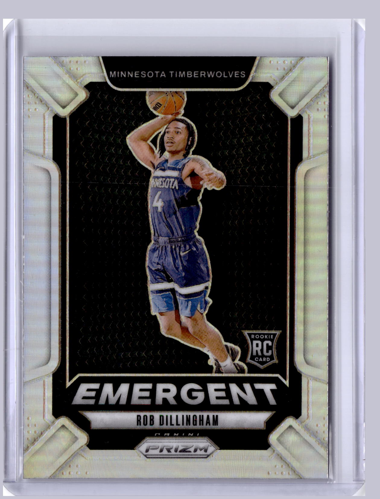 Rob Dillingham 2024 Panini Prizm Emergent Silver RC