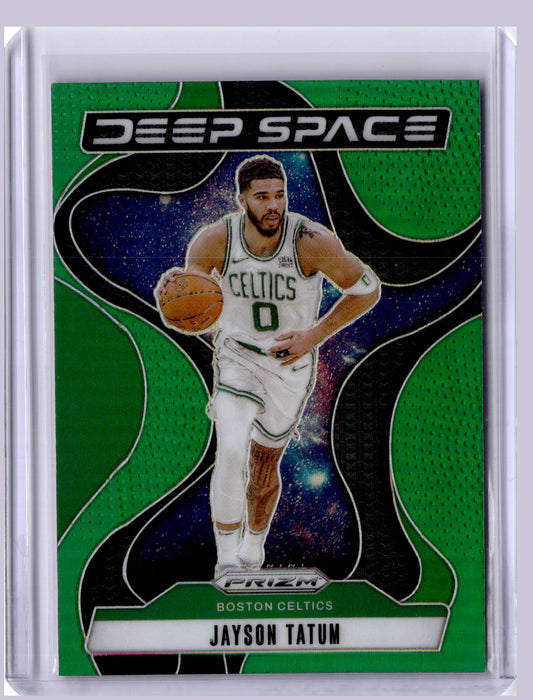 Jayson Tatum 2024 Panini Prizm Deep Space Green