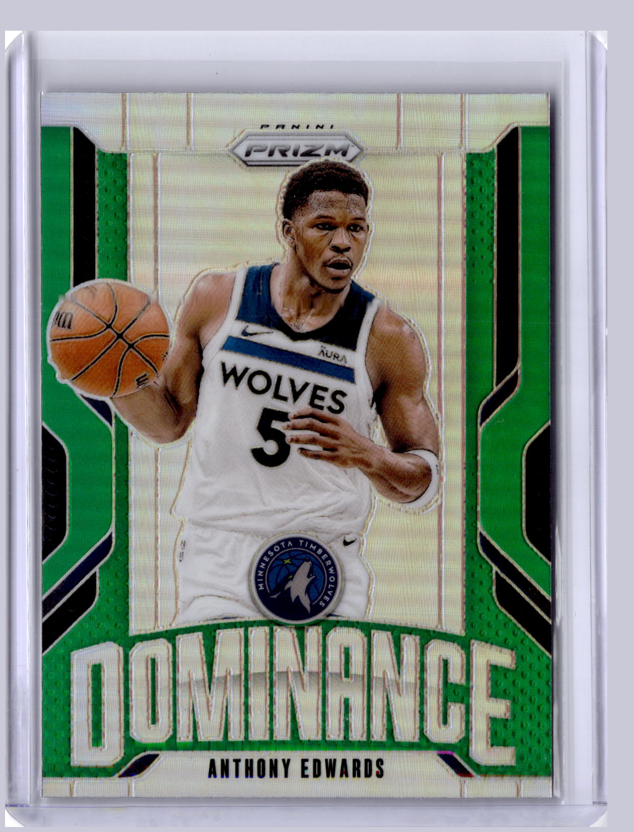 Anthony Edwards 2024 Panini Prizm Dominance Green
