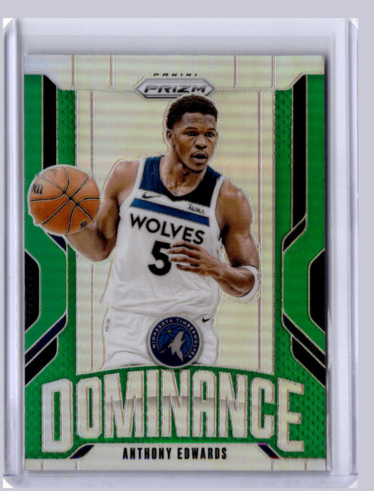 Anthony Edwards 2024 Panini Prizm Dominance Green