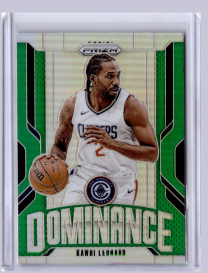 Kawhi Leonard 2024 Panini Prizm Dominance Green