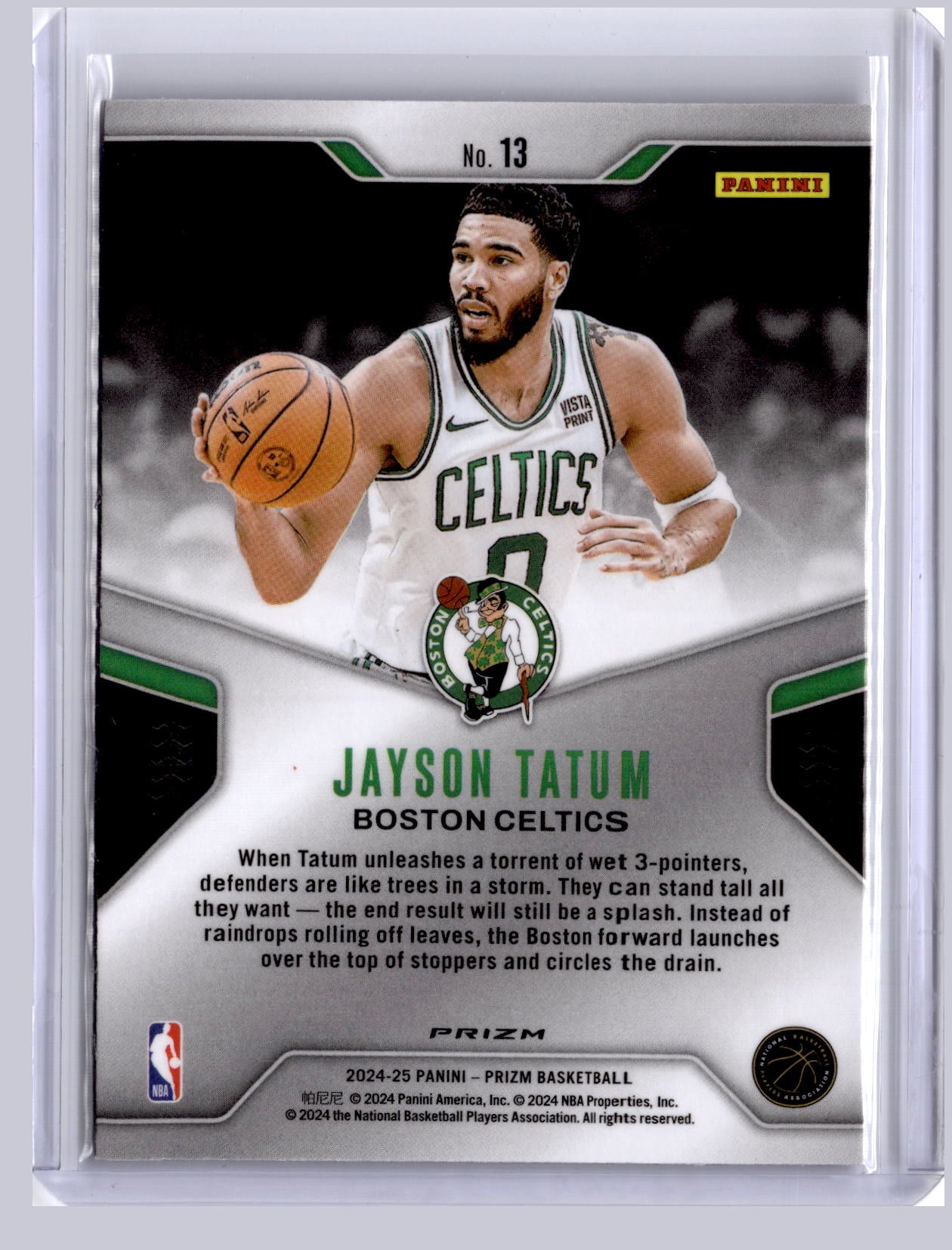 Jayson Tatum 2024 Panini Prizm Dominance Green
