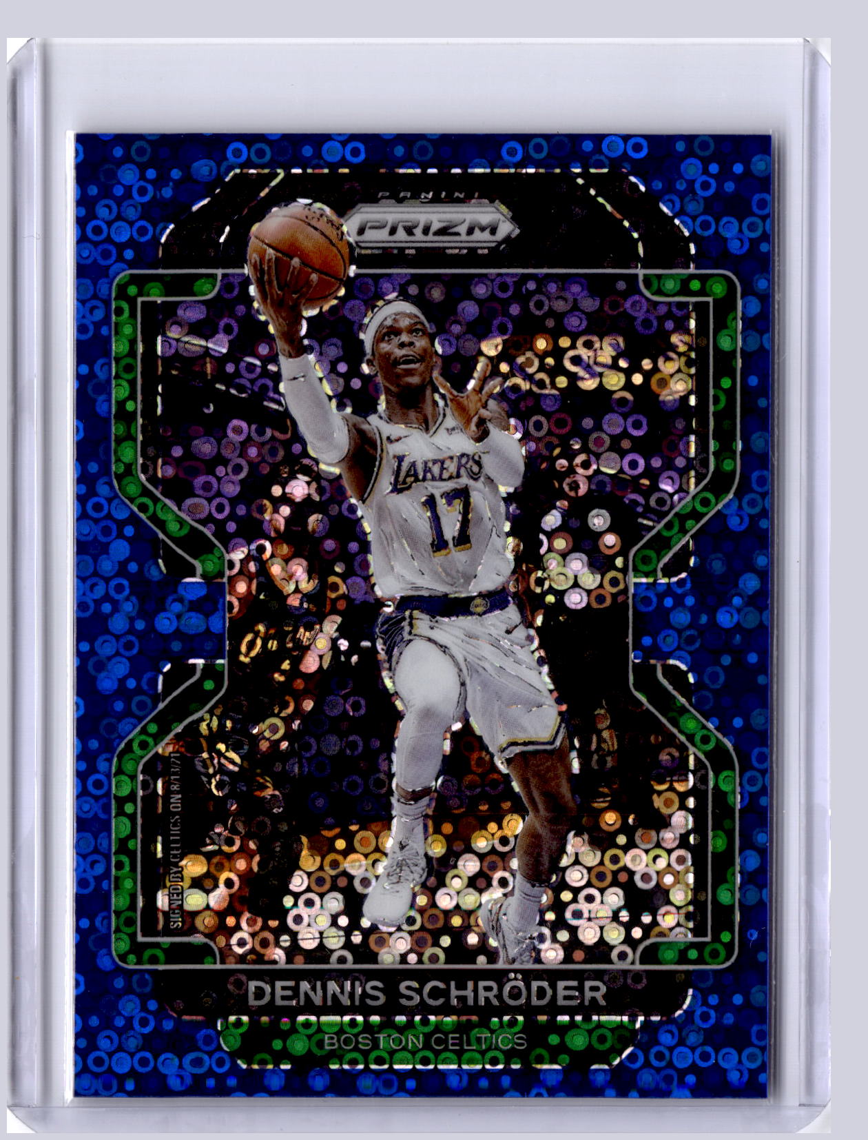 Dennis Schroder 2021 Panini Prizm Blue Fast Break 67/150