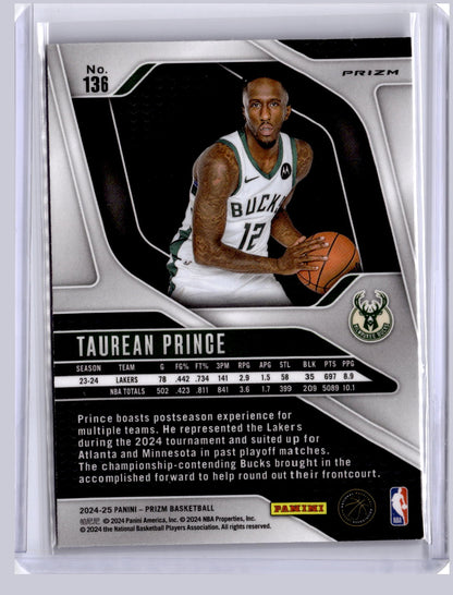 Taurean Prince 2024 Panini Prizm Silver