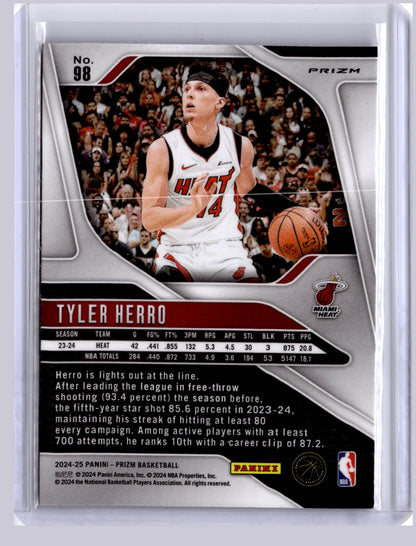 Tyler Herro 2024 Panini Prizm Silver