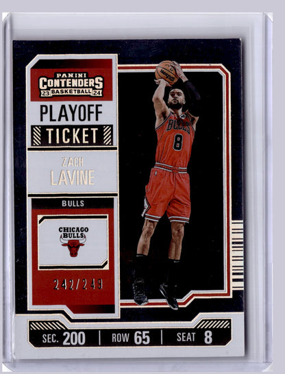 Zach LaVine 2023 Panini Contenders Playoff Ticket 242/249