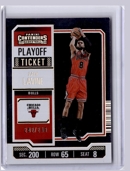 Zach LaVine 2023 Panini Contenders Playoff Ticket 242/249