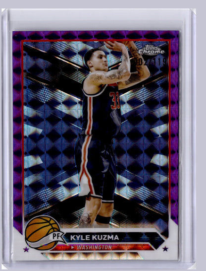 Kyle Kuzma 2023 Topps Chrome Purple Geometric 002/119
