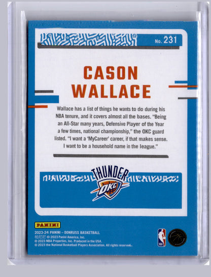 Cason Wallace 2023 Panini Donruss Choice RC