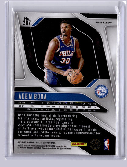 Adem Bona 2024-25 Panini Prizm Silver RC
