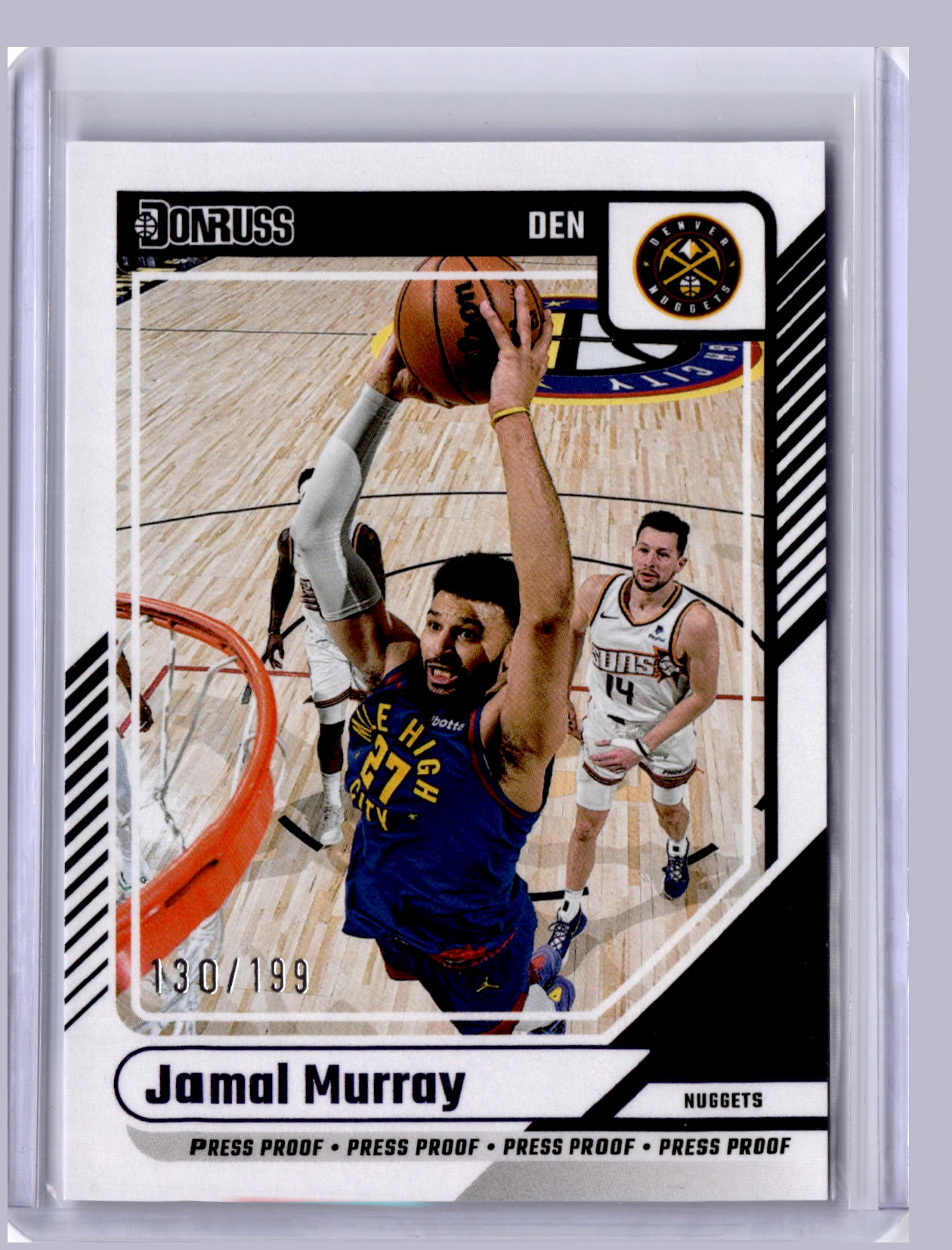 Jamal Murray 2024-25 Panini Donruss Purple Press Proof 130/199