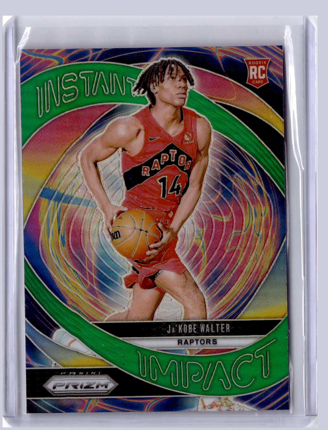 Ja'Kobe Walter 2024-25 Panini Prizm Instant Impact Green RC