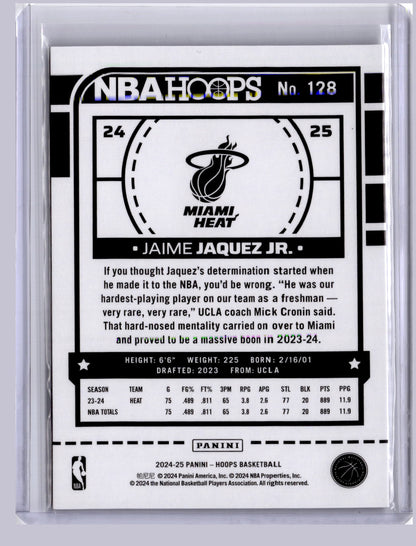 Jaime Jaquez Jr 2024-25 Panini Hoops Silver 83/199