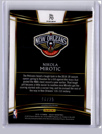 Nikola Mirotic 2018-19 Panini Select Tie-Dye 8/25