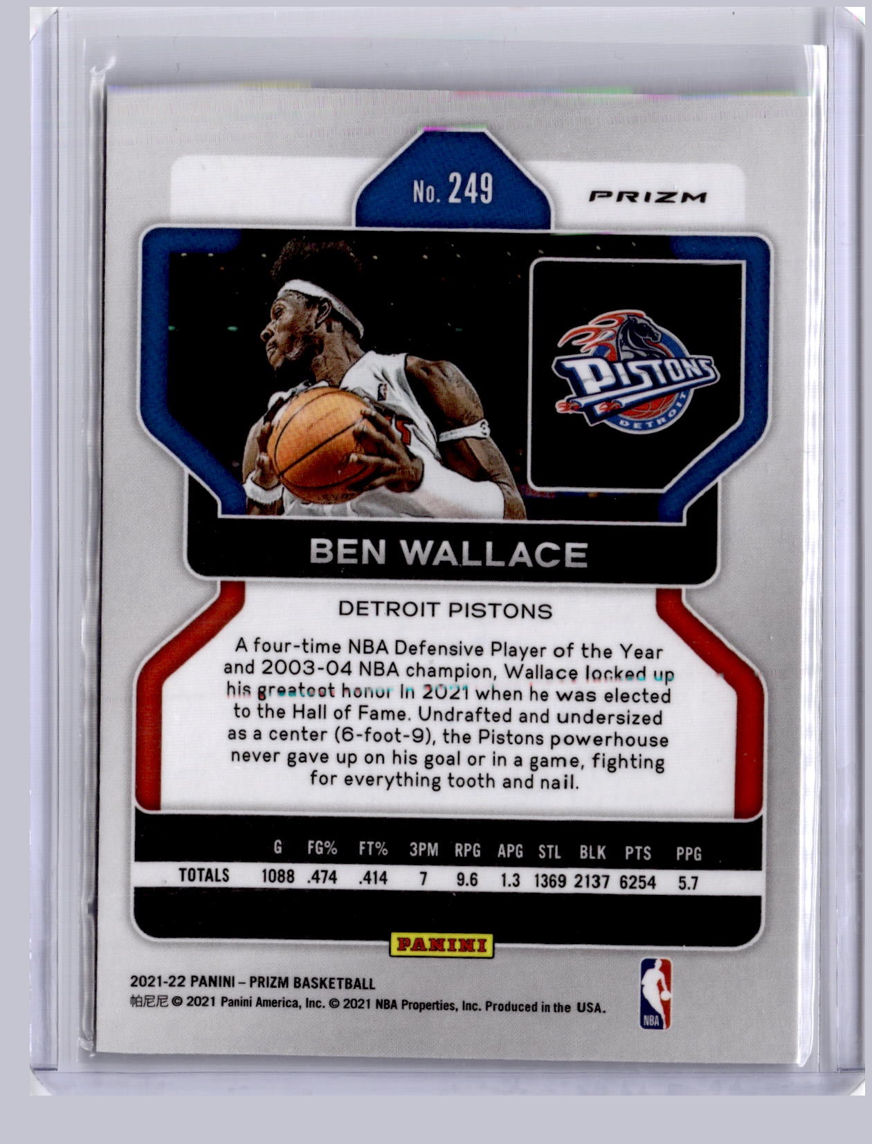 Ben Wallace 2021-22 Panini Prizm Silver