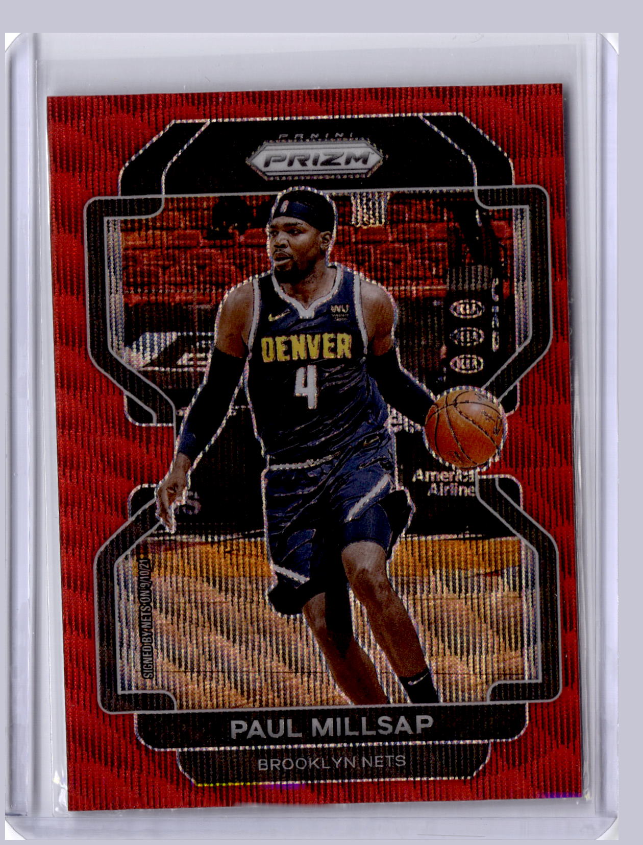 Paul Milsapp 2021-22 Panini Prizm Ruby Wave
