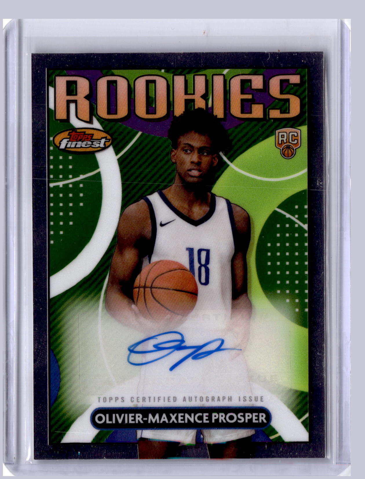 Oliver-Maxence Prosper 2023-24 Topps Finest Rookies Auto RC