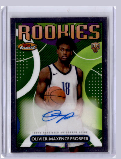 Oliver-Maxence Prosper 2023-24 Topps Finest Rookies Auto RC