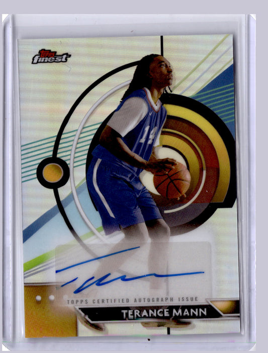 Terance Mann 2023-24 Topps Finest Refractor Auto