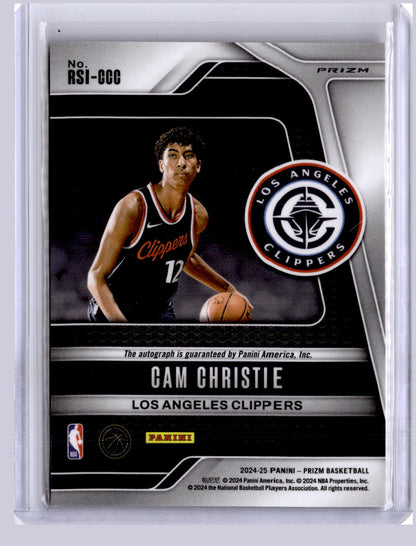 Cam Christie 2024-25 Panini Prizm Rookie Signatures Choice RC
