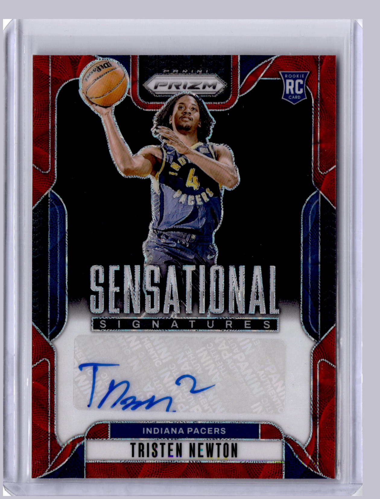 Tristen Newton 2024-25 Panini Prizm Sensational Signatures Choice RC