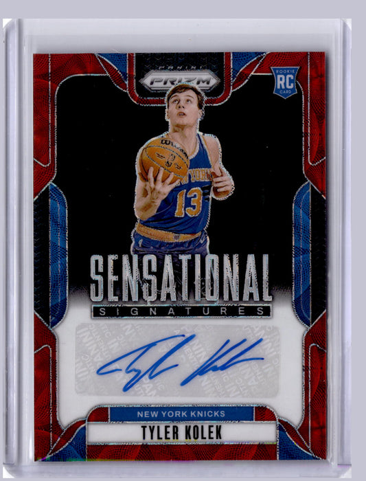 Tyler Kolek 2024-25 Panini Prizm Sensational Signatures Choice RC