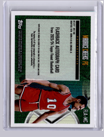 Maurice Cheeks 2023-24 Topps Finest Flashback Auto Gold 26/50
