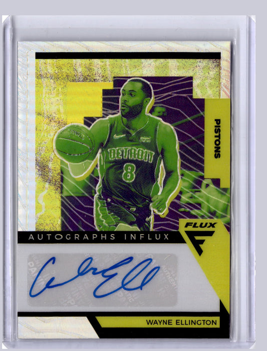 Wayne Ellington 2020-21 Panini Flux Auto Influx Silver
