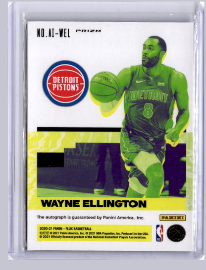 Wayne Ellington 2020-21 Panini Flux Auto Influx Silver
