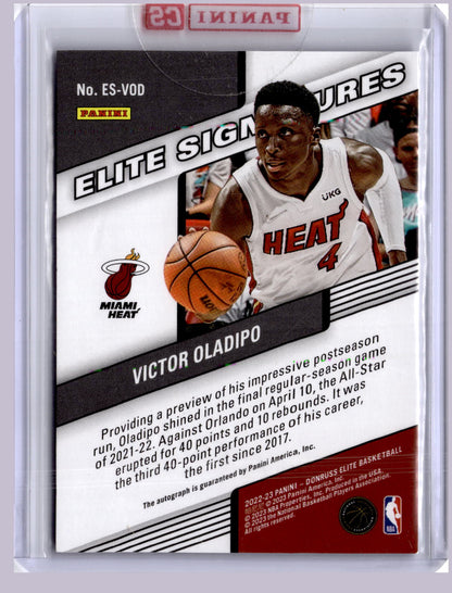 Victor Oladipo 2022-23 Panini Donruss Elite Elite Signatures