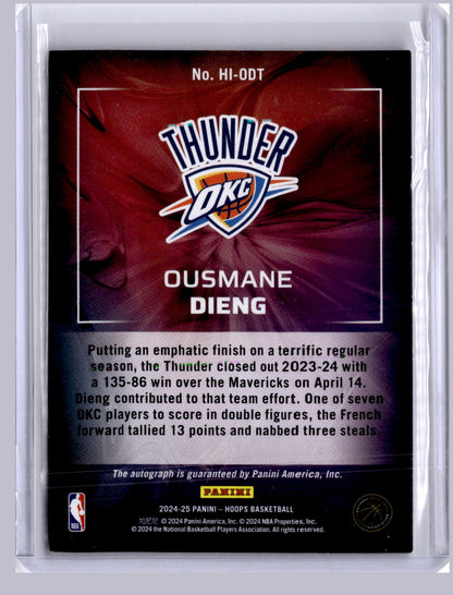 Ousmane Dieng 2024-25 Panini Hoops Hoops Ink Red 4/25