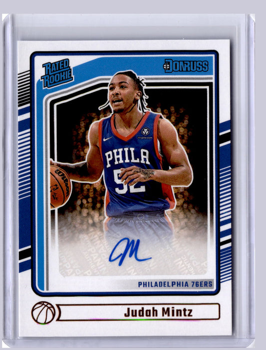 Judah Mintz 2024-25 Panini Donruss Rookie Auto RC