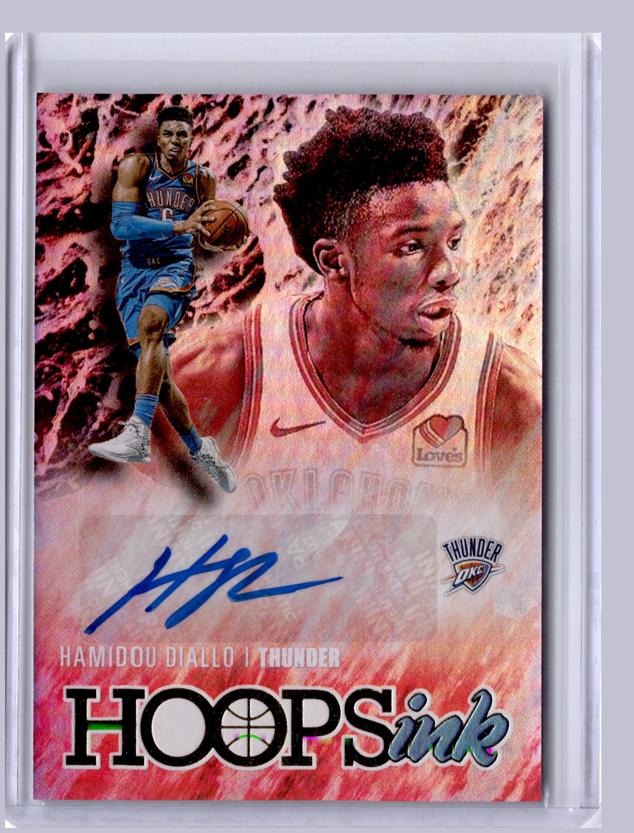 Hamidou Diallo 2020-21 Panini Hoops Hoops Ink