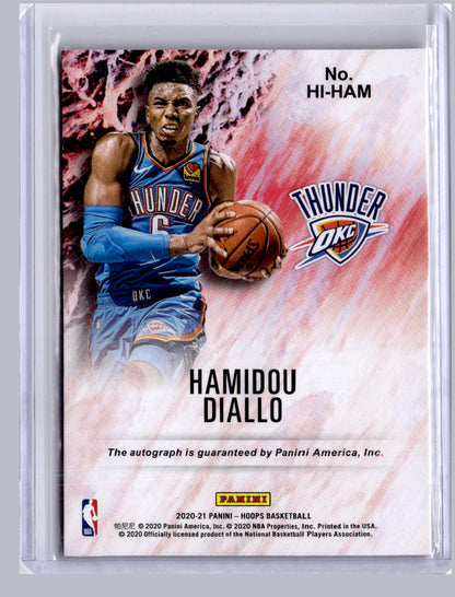 Hamidou Diallo 2020-21 Panini Hoops Hoops Ink