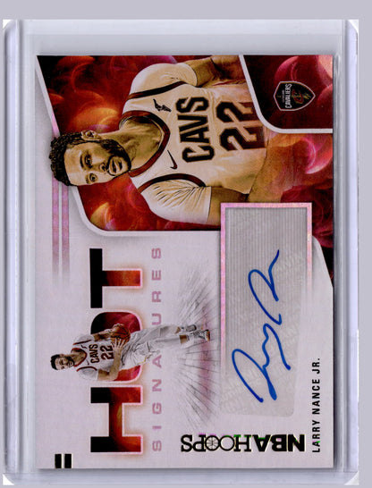 Larry Nance Jr 2020-21 Panini Hoops Hot Signatures Auto
