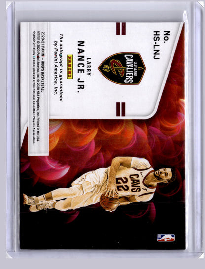 Larry Nance Jr 2020-21 Panini Hoops Hot Signatures Auto