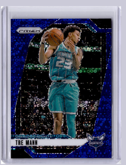 Tre Mann 2024-25 Panini Prizm Fast Break Blue 53/150