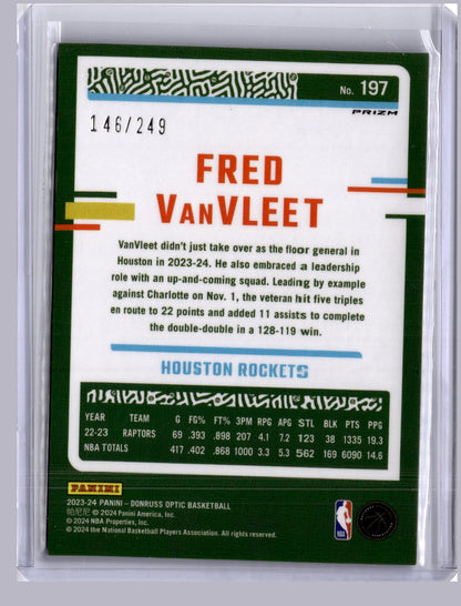 Fred VanVleet 2023-24 Panini Donruss Optic Aqua 146/249