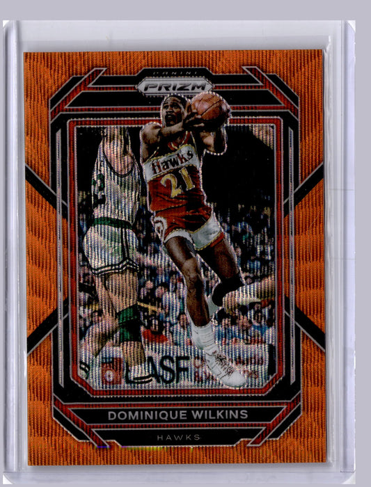 Dominique Wilkins 2022-23 Panini Prizm Orange Wave 5/60