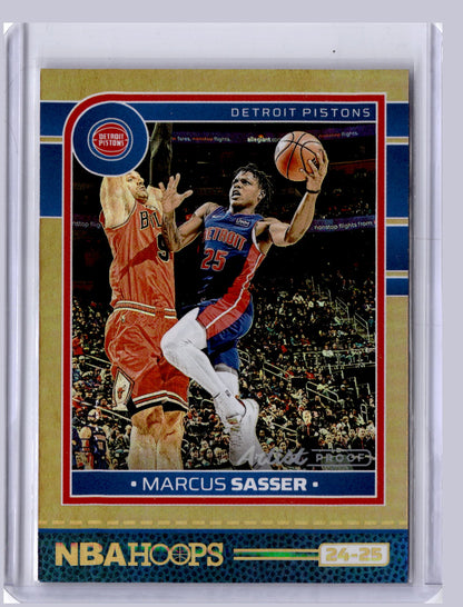 Marcus Sasser 2024-25 Panini Hoops Gold Artist Proof 7/10