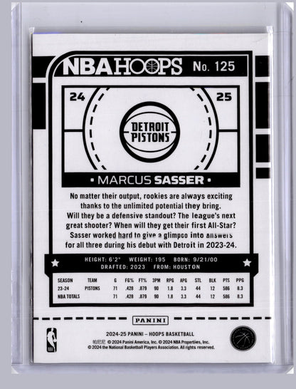 Marcus Sasser 2024-25 Panini Hoops Gold Artist Proof 7/10