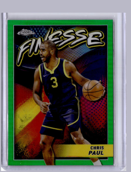 Chris Paul 2023-24 Topps Finest Finesse Green 87/99