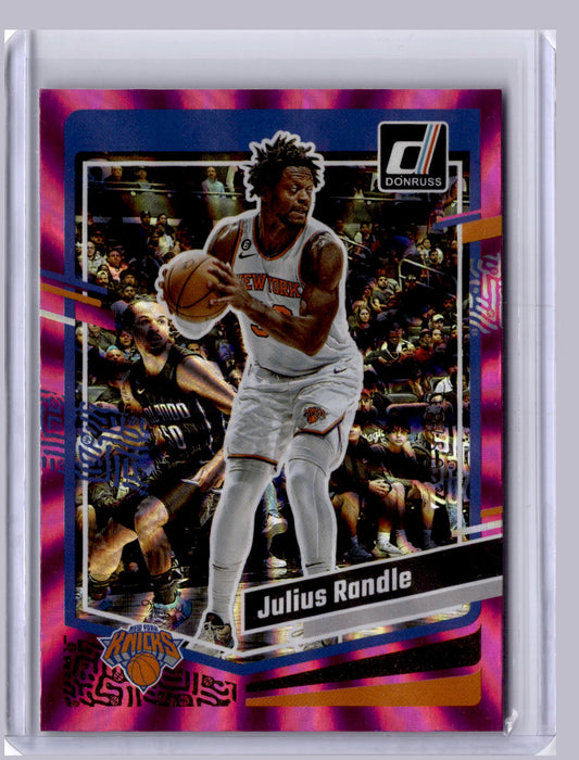 Julius Randle 2023-24 Panini Donruss Pink Holo Laser 38/50