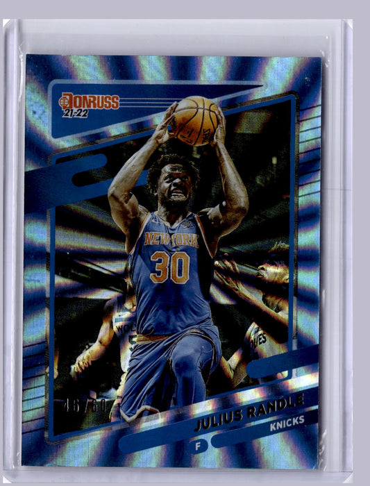 Julius Randle 2021-22 Panini Donruss Light Blue Holo Laser 46/60
