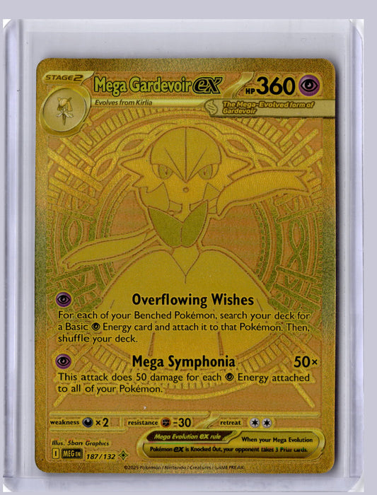 Mega Gardevoir ex 2025 Pokemon Mega Evolution Mega Hyper Rare 187/132