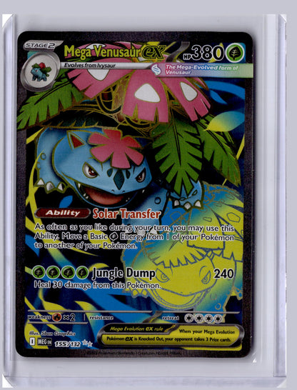 Mega Venusaur ex 2025 Pokemon Mega Evolution Ultra Rare 155/132