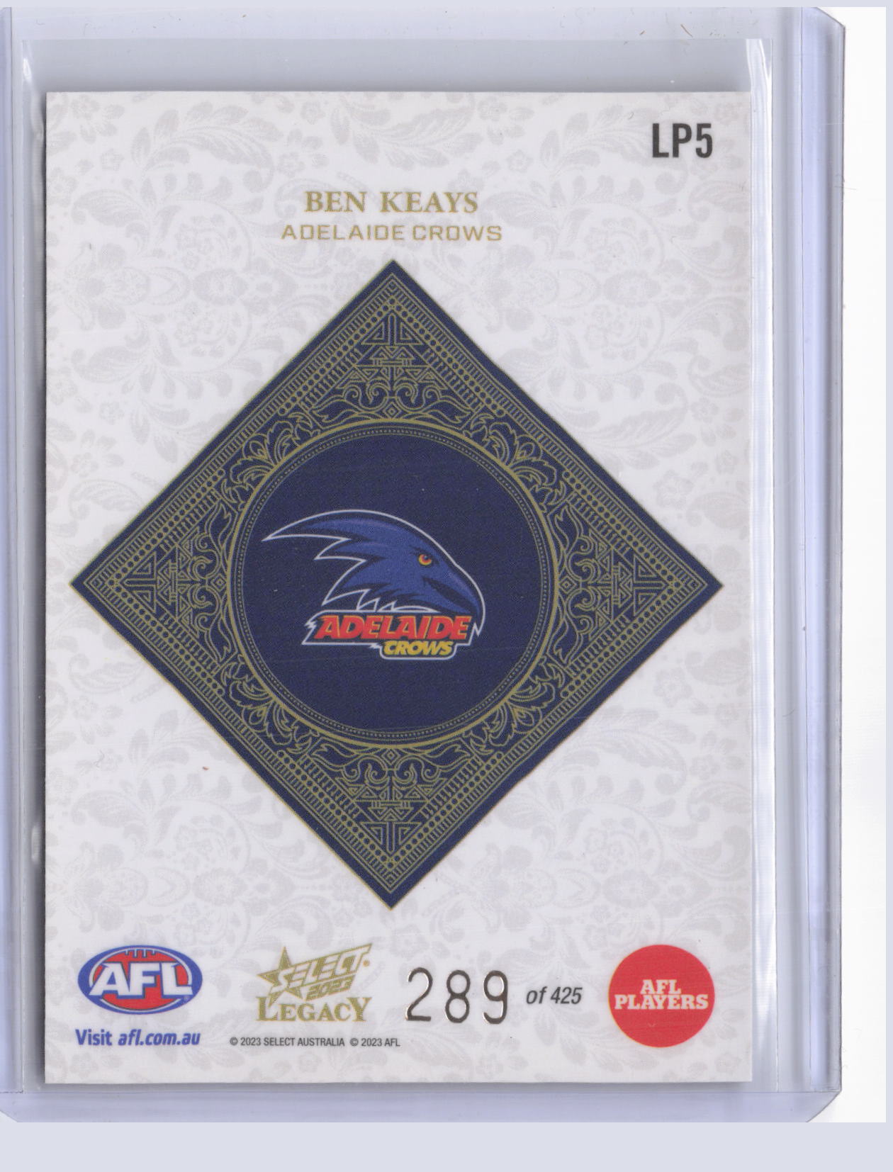 Ben Keays 2023 Select Legacy Plus 289/425