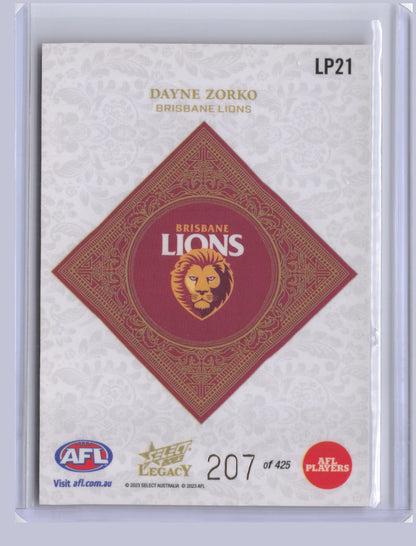Dayne Zorko 2023 Select Legacy Plus 207/425